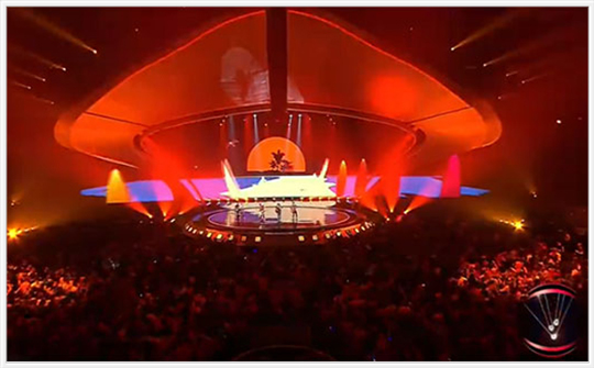 欧洲电视歌唱大赛 多媒体舞台演出 数虎图像