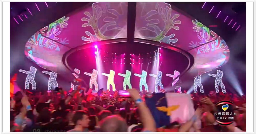 欧洲电视歌唱大赛 多媒体舞台演出 数虎图像