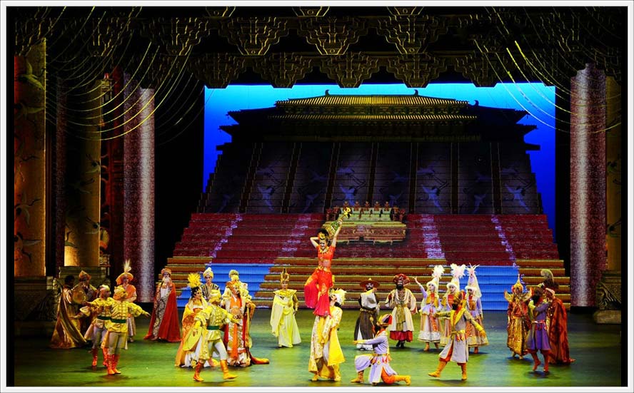 中国舞剧《丝路花雨》 舞台舞美 数虎图像