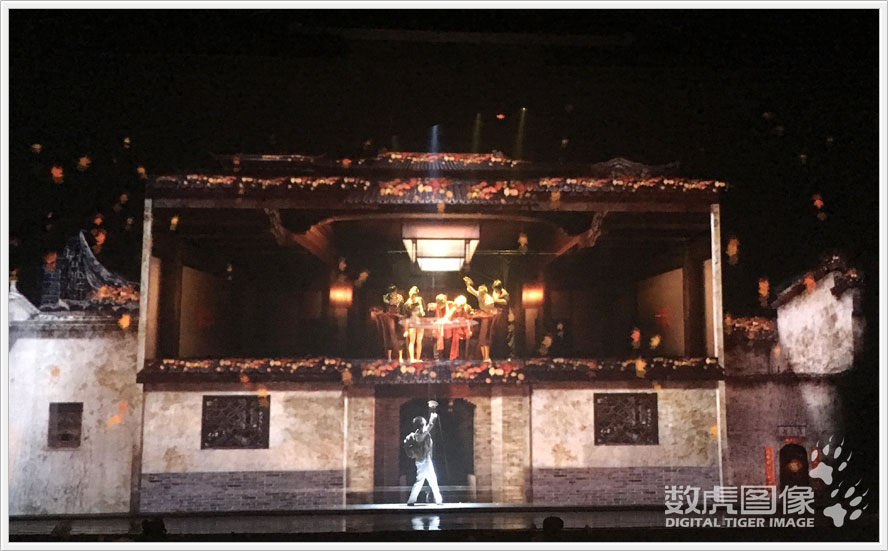 扬州大型音舞诗《大运扬州》 多媒体舞台 数虎图像